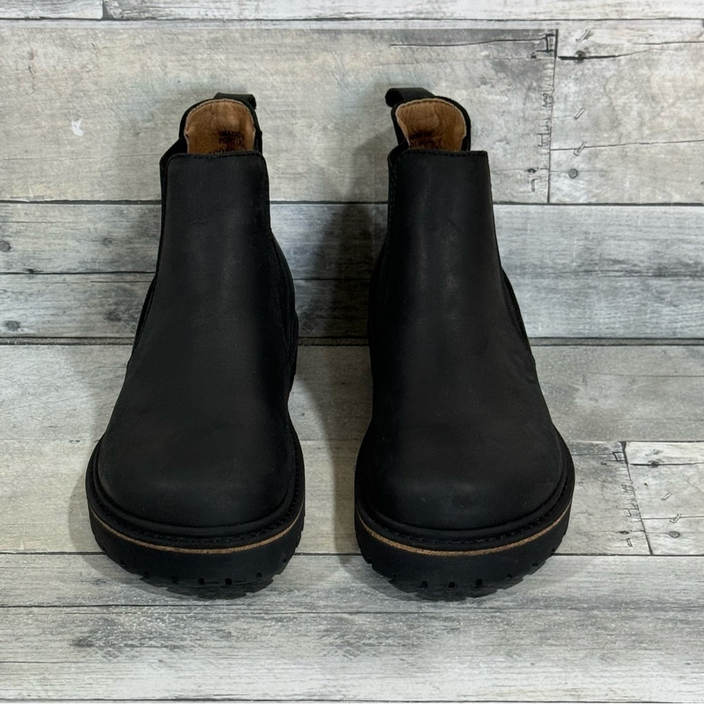 BIRKENSTOCK Stalon Nubuck Leather Chelsea Boot - Black - Sz - 5-5.5 .US / 36 .EU - Picture 2 of 9